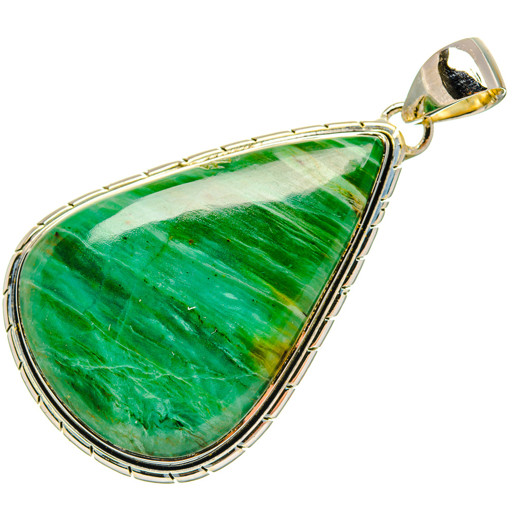 Peruvian Opal Pendants handcrafted by Ana Silver Co - PD31170 - Photo 2