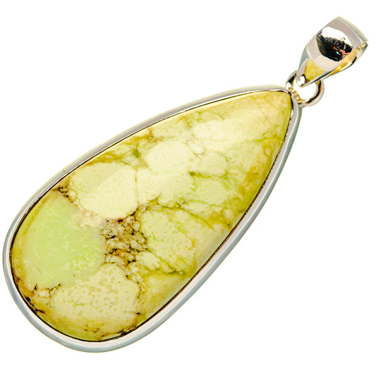 Lemon Chrysoprase Pendants handcrafted by Ana Silver Co - PD31178 - Photo 2