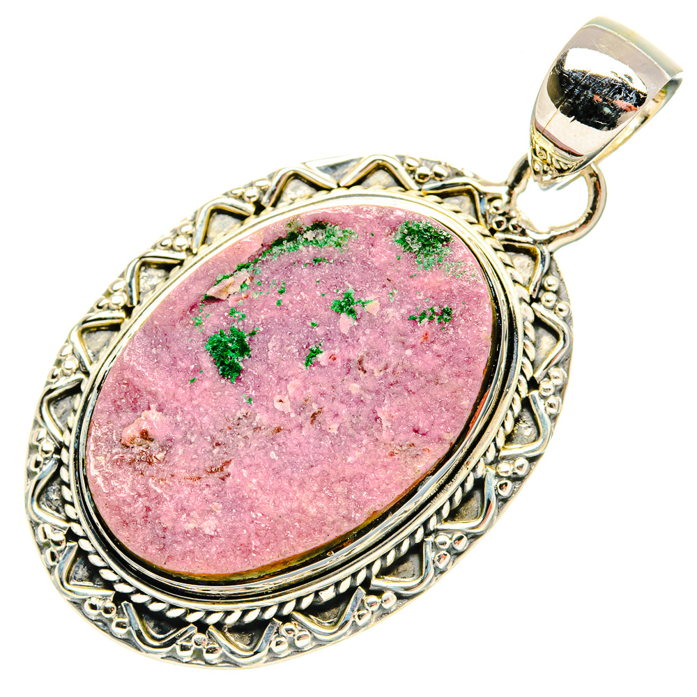 Cobalto Calcite Druzy Pendants handcrafted by Ana Silver Co - PD31180 - Photo 2