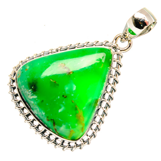 Chrysoprase Pendants handcrafted by Ana Silver Co - PD31188 - Photo 2