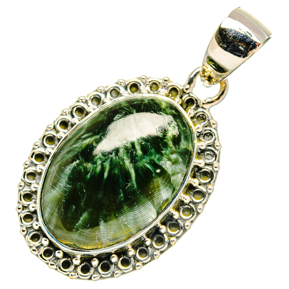 Seraphinite Pendants handcrafted by Ana Silver Co - PD31193 - Photo 2