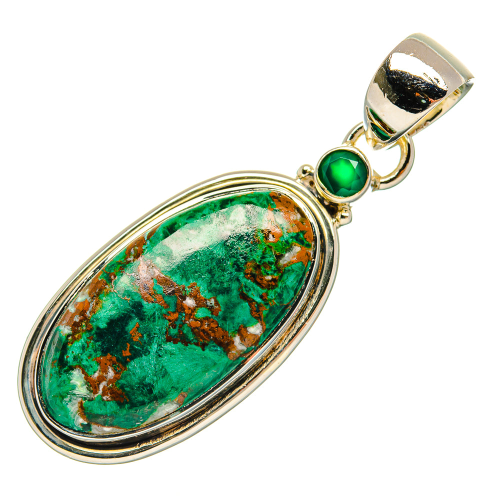 Malachite Pendants handcrafted by Ana Silver Co - PD31201 - Photo 2
