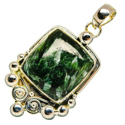 Seraphinite Pendants handcrafted by Ana Silver Co - PD31205 - Photo 2