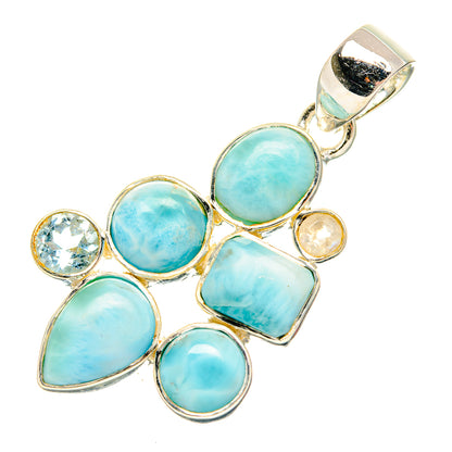 Larimar Pendants handcrafted by Ana Silver Co - PD31206 - Photo 2