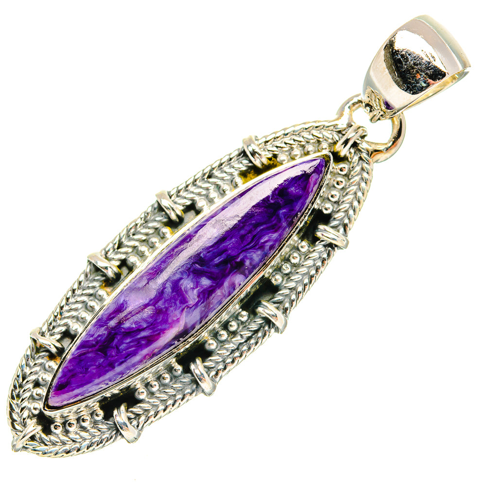 Charoite Pendants handcrafted by Ana Silver Co - PD31207 - Photo 2