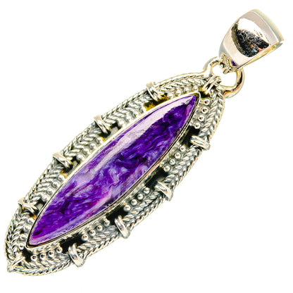 Charoite Pendants handcrafted by Ana Silver Co - PD31207 - Photo 2