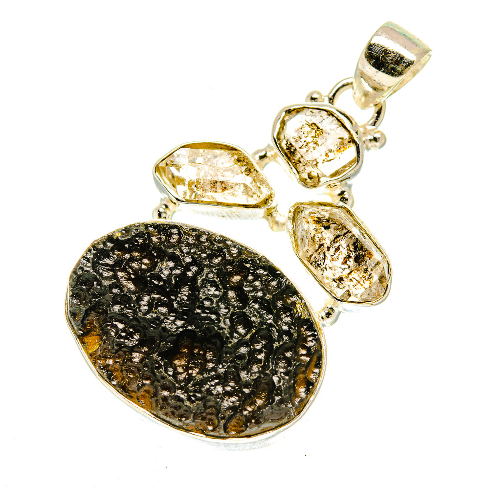 Tektite Pendants handcrafted by Ana Silver Co - PD3121