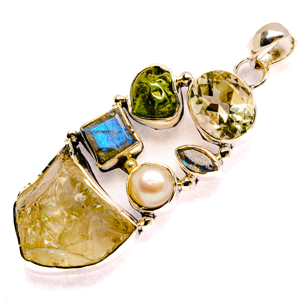 Rainbow Moonstone Pendants handcrafted by Ana Silver Co - PD31211 - Photo 2