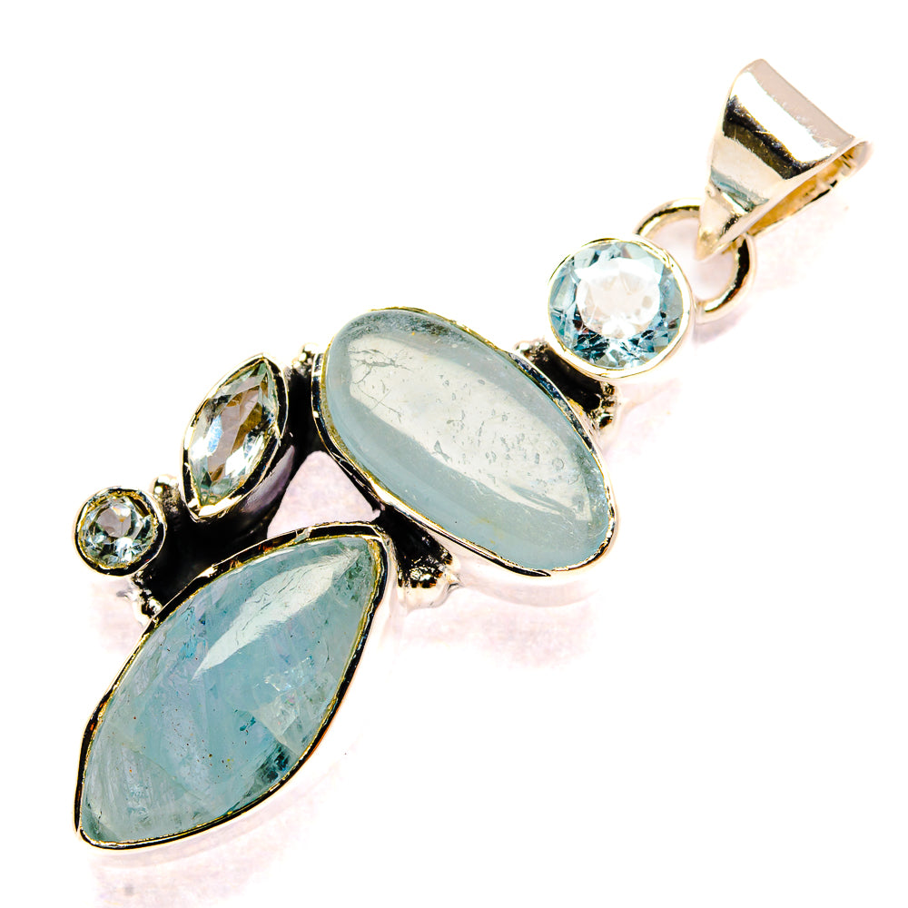 Aquamarine Pendants handcrafted by Ana Silver Co - PD31214 - Photo 2