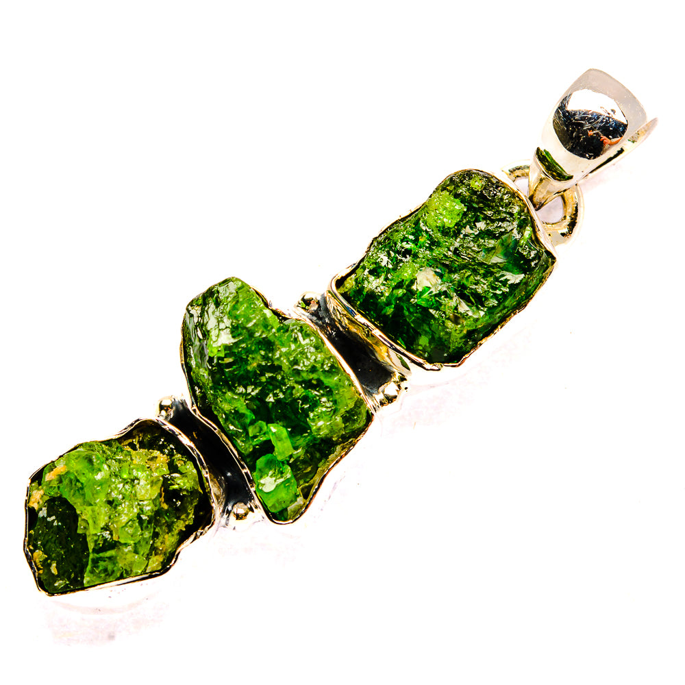 Chrome Diopside Pendants handcrafted by Ana Silver Co - PD31235 - Photo 2