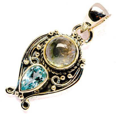 Aquamarine Pendants handcrafted by Ana Silver Co - PD31241 - Photo 2