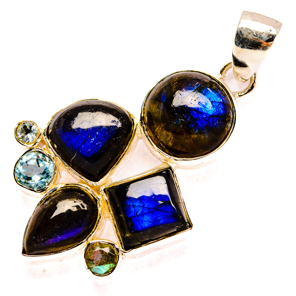 Labradorite Pendants handcrafted by Ana Silver Co - PD31243 - Photo 2