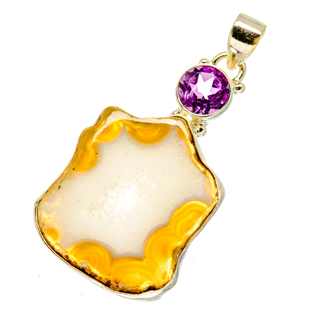 Geode Slice Pendants handcrafted by Ana Silver Co - PD3125
