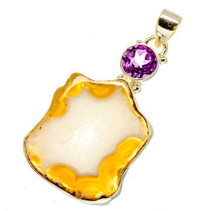 Geode Slice Pendants handcrafted by Ana Silver Co - PD3125