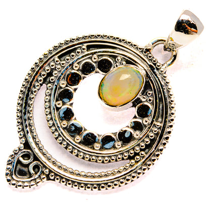 Ethiopian Opal Pendants handcrafted by Ana Silver Co - PD31250 - Photo 2