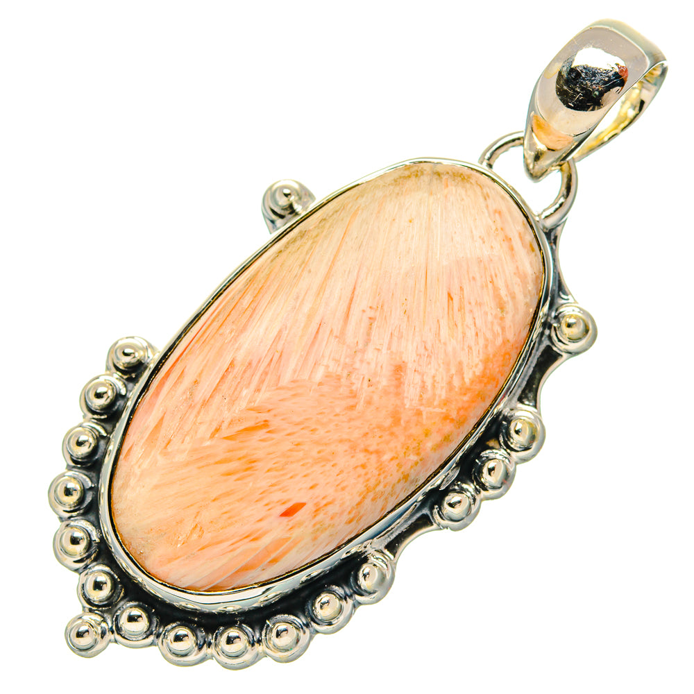 Scolecite Pendants handcrafted by Ana Silver Co - PD31274 - Photo 2