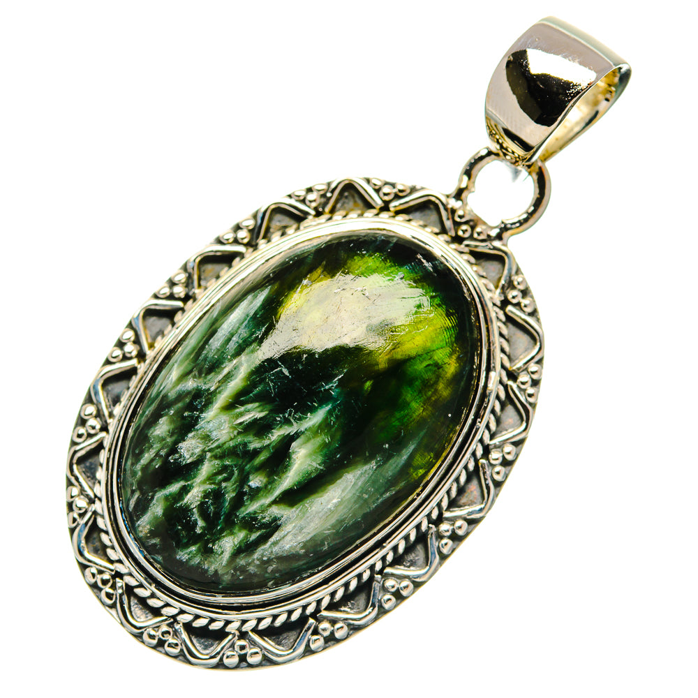 Seraphinite Pendants handcrafted by Ana Silver Co - PD31277 - Photo 2