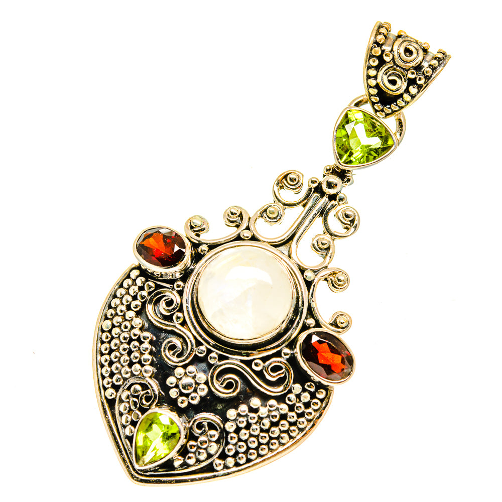 Rainbow Moonstone Pendants handcrafted by Ana Silver Co - PD3128
