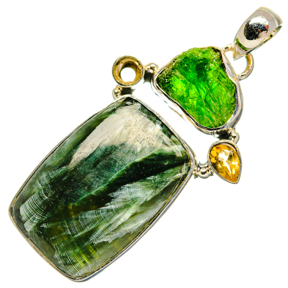 Seraphinite Pendants handcrafted by Ana Silver Co - PD31293 - Photo 2