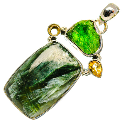 Seraphinite Pendants handcrafted by Ana Silver Co - PD31293 - Photo 2
