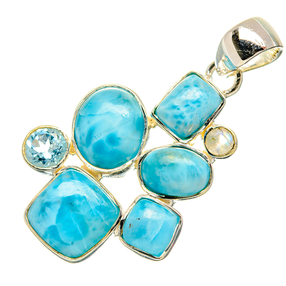 Larimar Pendants handcrafted by Ana Silver Co - PD31295 - Photo 2