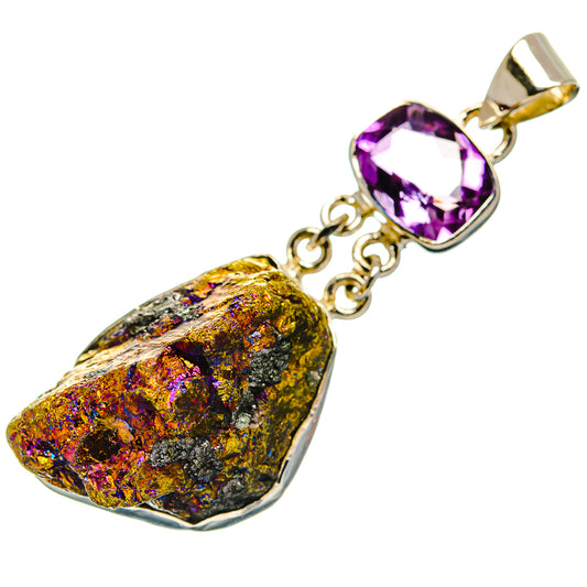 Titanium Druzy Pendants handcrafted by Ana Silver Co - PD31297 - Photo 2