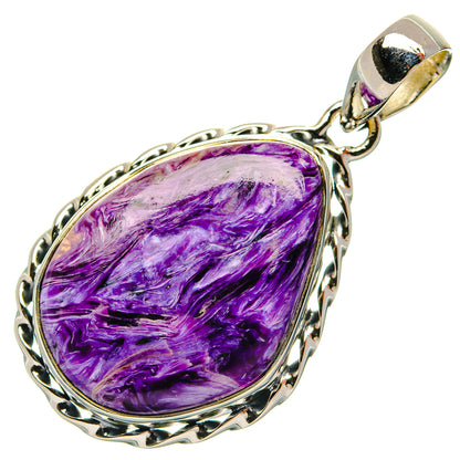 Charoite Pendants handcrafted by Ana Silver Co - PD31301 - Photo 2