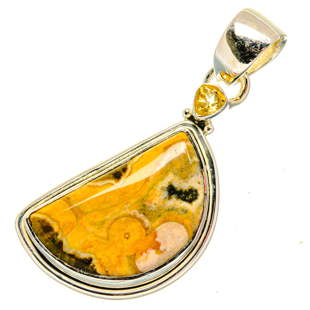 Ocean Jasper Pendants handcrafted by Ana Silver Co - PD31314 - Photo 2