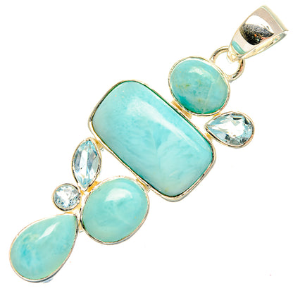 Larimar Pendants handcrafted by Ana Silver Co - PD31315 - Photo 2