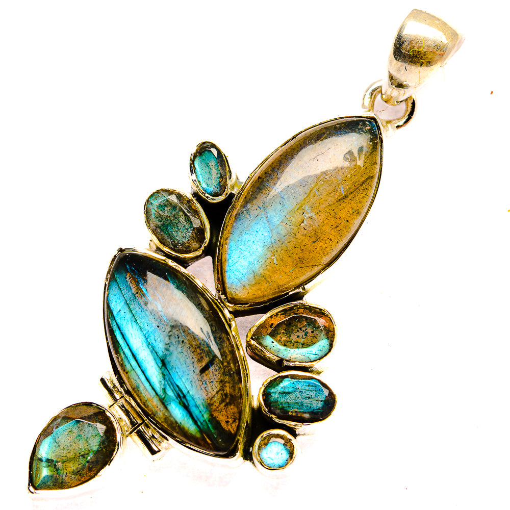 Labradorite Pendants handcrafted by Ana Silver Co - PD31337 - Photo 2