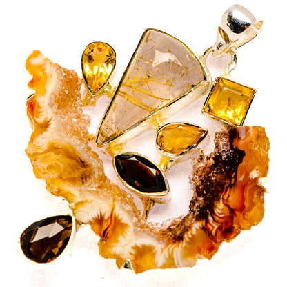 Geode Slice Pendants handcrafted by Ana Silver Co - PD31340 - Photo 2