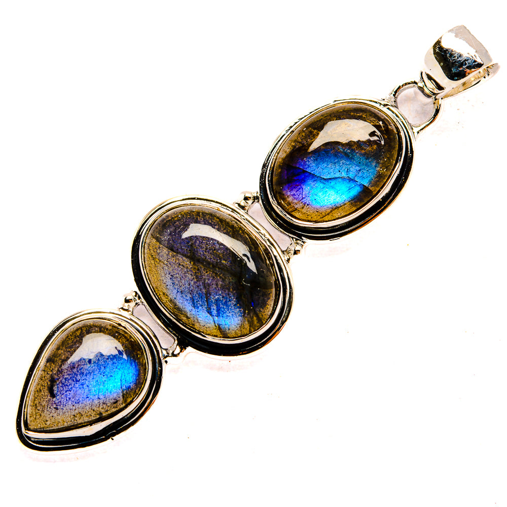 Labradorite Pendants handcrafted by Ana Silver Co - PD31345 - Photo 2