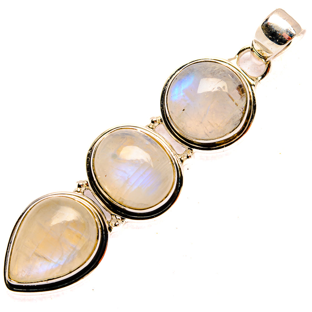 Rainbow Moonstone Pendants handcrafted by Ana Silver Co - PD31349 - Photo 2