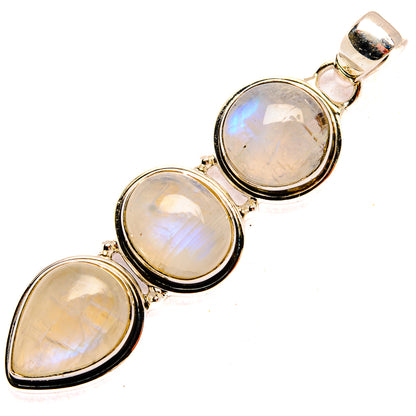 Rainbow Moonstone Pendants handcrafted by Ana Silver Co - PD31349 - Photo 2