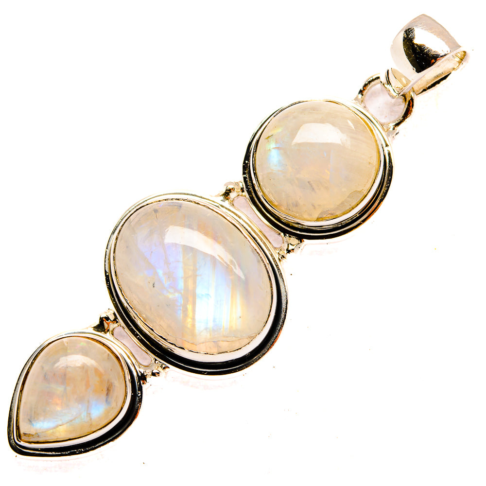 Rainbow Moonstone Pendants handcrafted by Ana Silver Co - PD31350 - Photo 2