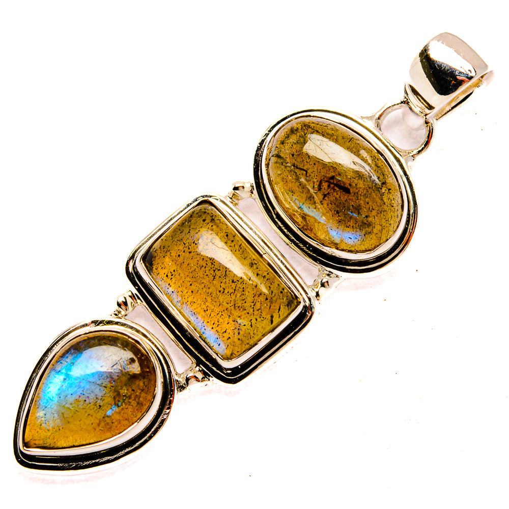 Labradorite Pendants handcrafted by Ana Silver Co - PD31357 - Photo 2