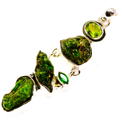 Chrome Diopside Pendants handcrafted by Ana Silver Co - PD31358 - Photo 2