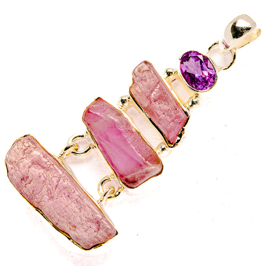 Kunzite Pendants handcrafted by Ana Silver Co - PD31361 - Photo 2