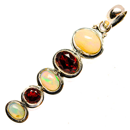 Ethiopian Opal Pendants handcrafted by Ana Silver Co - PD31365 - Photo 2