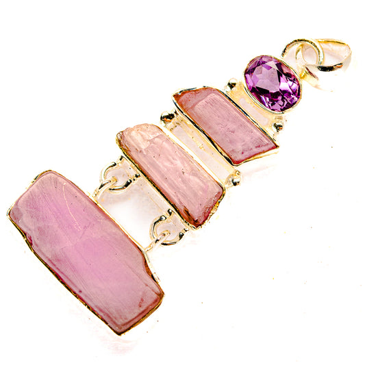 Kunzite Pendants handcrafted by Ana Silver Co - PD31369 - Photo 2