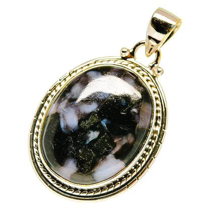 Gabbro Stone Pendants handcrafted by Ana Silver Co - PD3136