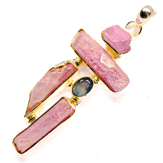 Kunzite Pendants handcrafted by Ana Silver Co - PD31375 - Photo 2