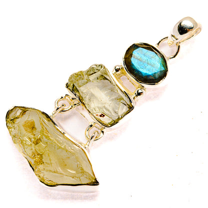 Green Amethyst Pendants handcrafted by Ana Silver Co - PD31377 - Photo 2