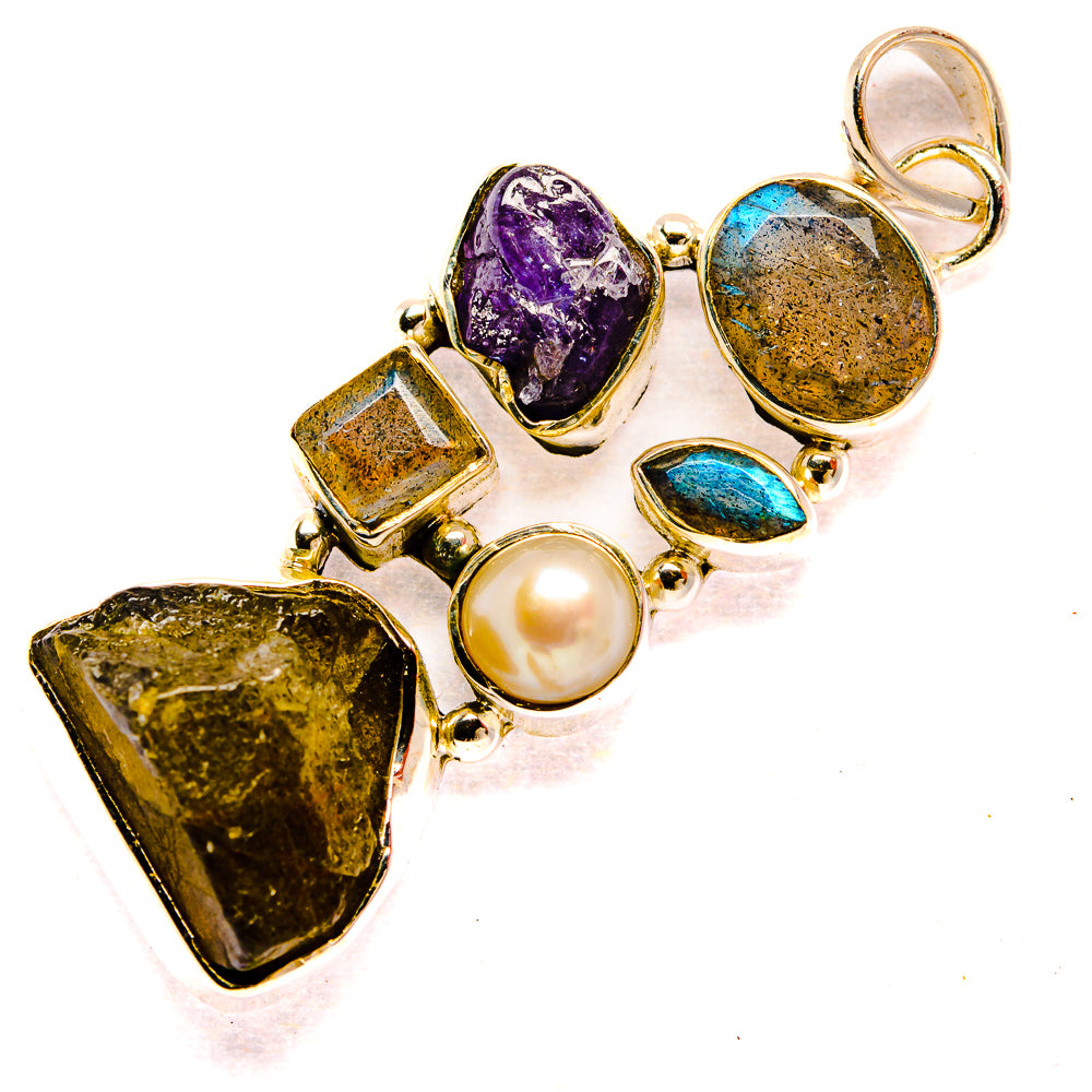 Labradorite Pendants handcrafted by Ana Silver Co - PD31381 - Photo 2