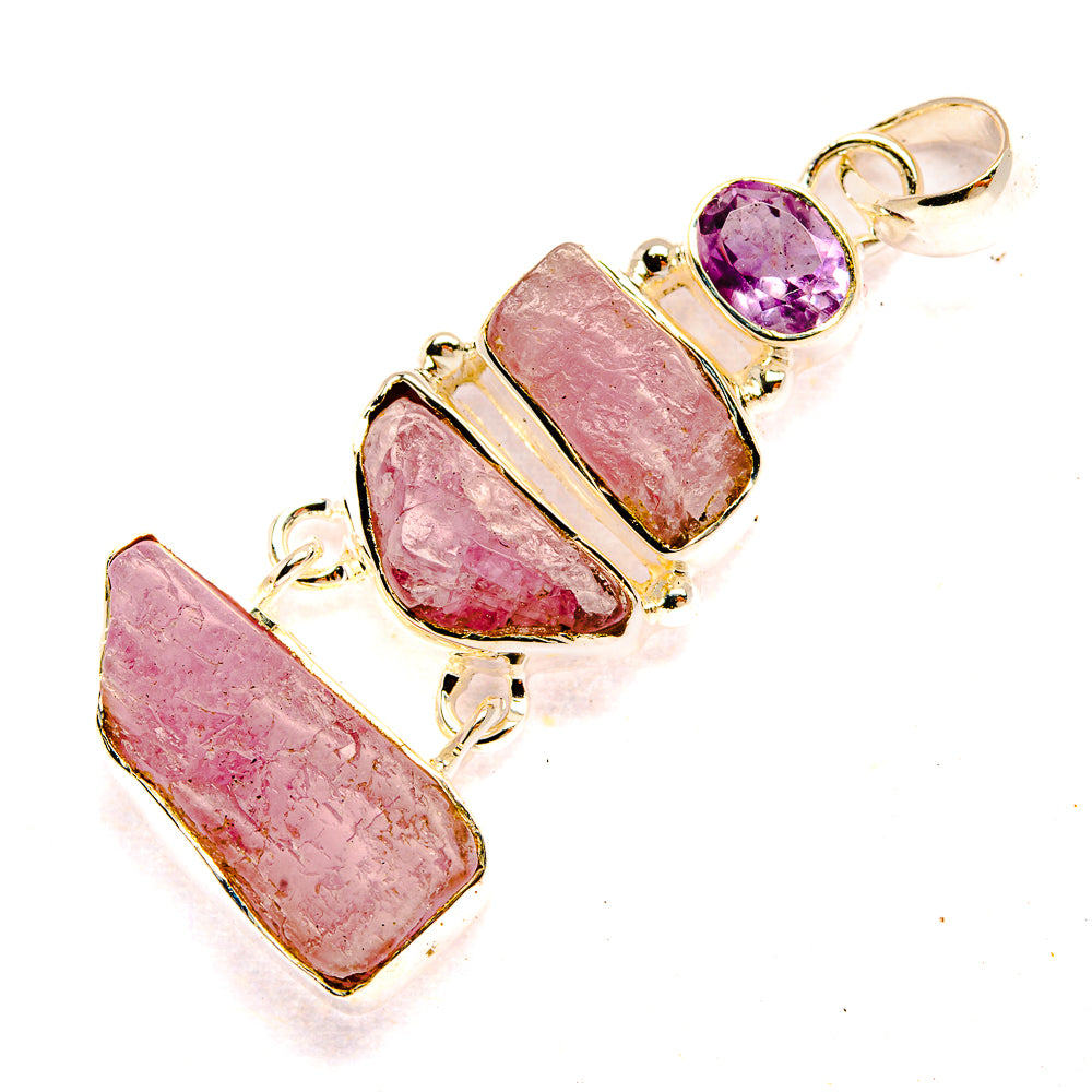 Kunzite Pendants handcrafted by Ana Silver Co - PD31387 - Photo 2