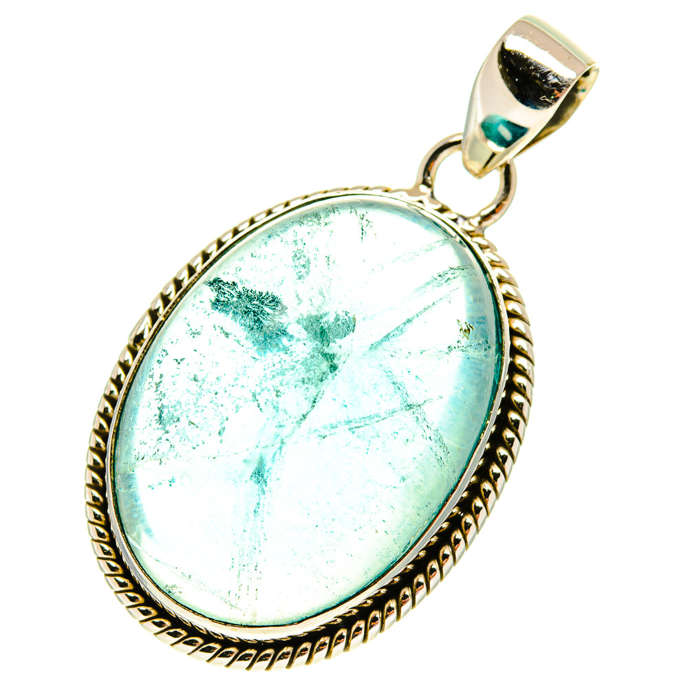 Blue Fluorite Pendants handcrafted by Ana Silver Co - PD3139