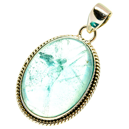Blue Fluorite Pendants handcrafted by Ana Silver Co - PD3139