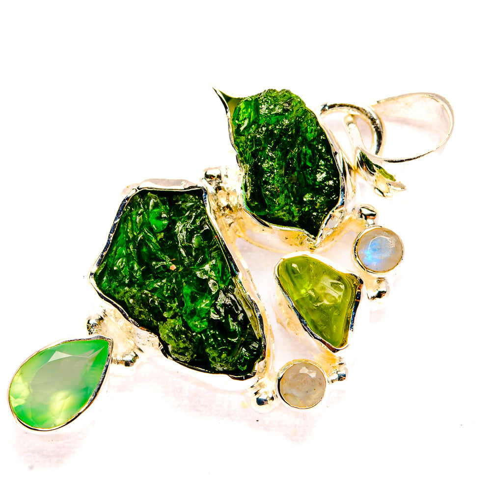 Chrome Diopside Pendants handcrafted by Ana Silver Co - PD31393 - Photo 2
