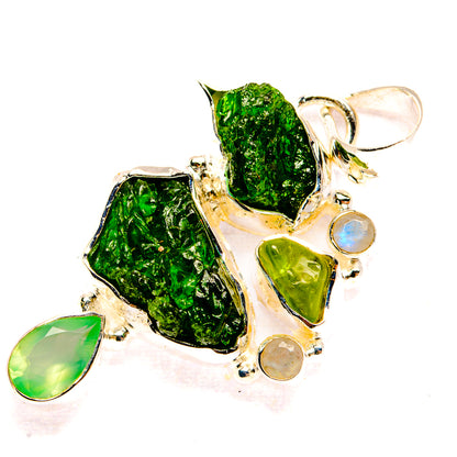 Chrome Diopside Pendants handcrafted by Ana Silver Co - PD31393 - Photo 2