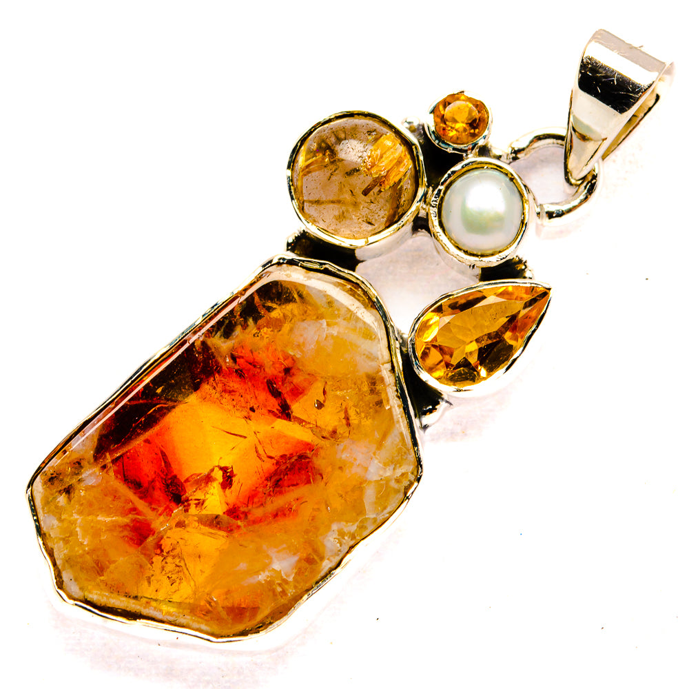 Citrine Pendants handcrafted by Ana Silver Co - PD31407 - Photo 2